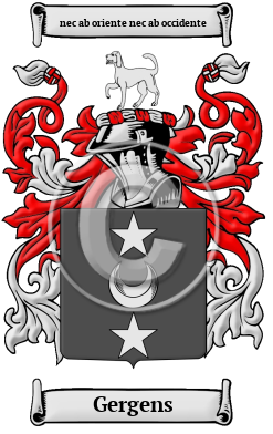 Gergens Family Crest/Coat of Arms