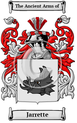 Jarrette Family Crest/Coat of Arms