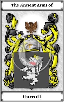 Garrott Family Crest Download (JPG)  Book Plated - 150 DPI