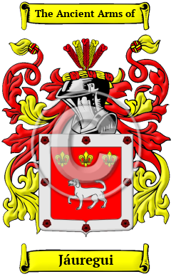 Jáuregui Family Crest/Coat of Arms