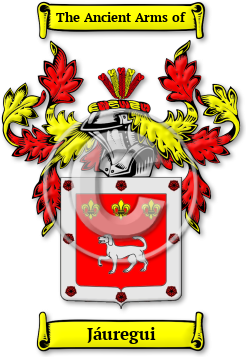Jáuregui Family Crest Download (jpg) Legacy Series - 150 DPI