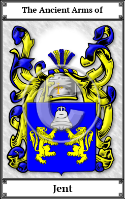 Jent Family Crest Download (JPG)  Book Plated - 150 DPI