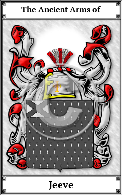 Jeeve Family Crest Download (JPG)  Book Plated - 150 DPI