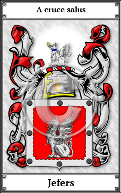 Jefers Family Crest Download (JPG) Book Plated - 600 DPI