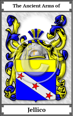 Jellico Family Crest Download (JPG)  Book Plated - 150 DPI