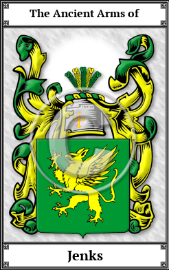 Jenks Family Crest Download (JPG)  Book Plated - 150 DPI