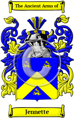 Jennette Family Crest/Coat of Arms