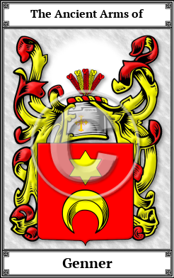 Genner Family Crest Download (JPG)  Book Plated - 150 DPI