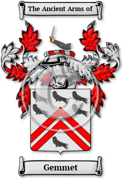 Gemmet Family Crest Download (jpg) Legacy Series - 150 DPI