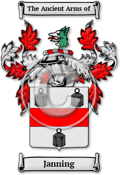 Janning Family Crest Download (jpg) Legacy Series - 150 DPI