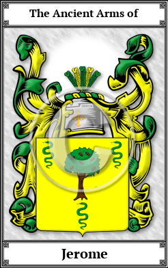 Jerome Family Crest Download (JPG)  Book Plated - 150 DPI