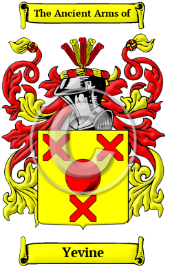 Yevine Family Crest/Coat of Arms