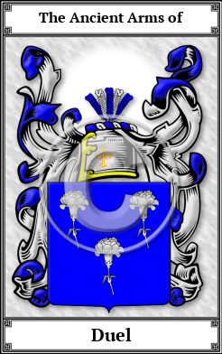 Duel Family Crest Download (JPG)  Book Plated - 150 DPI