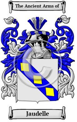 Jaudelle Family Crest/Coat of Arms