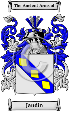 Jaudin Family Crest/Coat of Arms