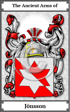 Jönsson Family Crest Download (JPG)  Book Plated - 150 DPI