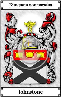 Johnstone Family Crest Download (JPG) Book Plated - 600 DPI