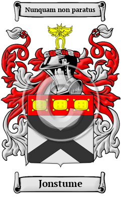 Jonstume Family Crest/Coat of Arms
