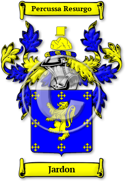 Jardon Family Crest Download (jpg) Legacy Series - 150 DPI