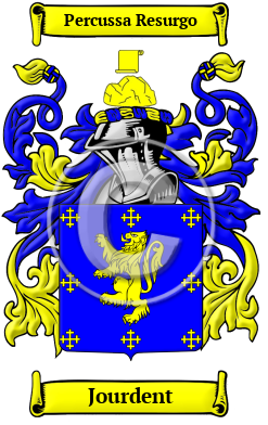 Jourdent Family Crest/Coat of Arms
