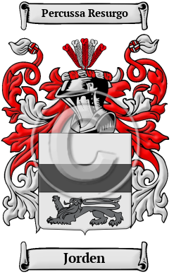Jorden Family Crest/Coat of Arms