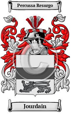Jourdain Family Crest/Coat of Arms