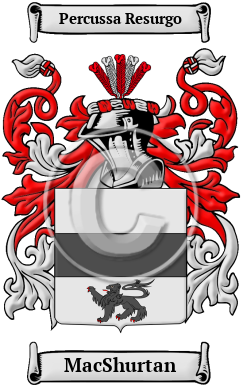 MacShurtan Family Crest/Coat of Arms