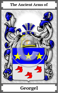 Georgel Family Crest Download (JPG)  Book Plated - 150 DPI