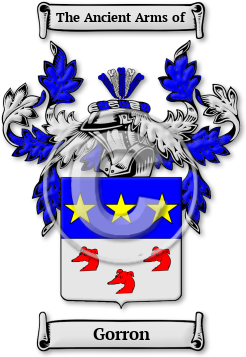 Gorron Family Crest Download (jpg) Legacy Series - 150 DPI