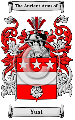 Yust Family Crest/Coat of Arms