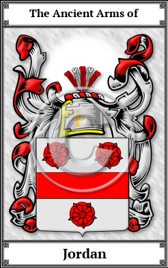 Jordan Family Crest Download (JPG)  Book Plated - 150 DPI