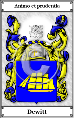 Dewitt Family Crest Download (JPG)  Book Plated - 150 DPI