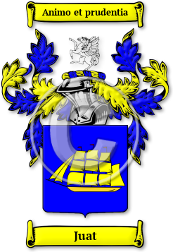 Juat Family Crest Download (jpg) Legacy Series - 150 DPI