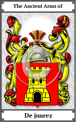 De juarez Family Crest Download (JPG)  Book Plated - 150 DPI