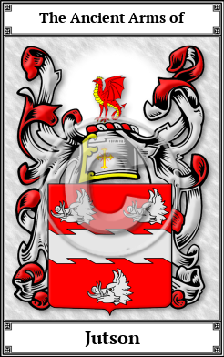Jutson Family Crest Download (JPG)  Book Plated - 150 DPI