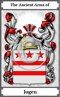 Jugen Family Crest Download (JPG)  Book Plated - 150 DPI