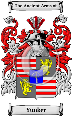 Yunker Family Crest/Coat of Arms