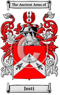 Justi Family Crest/Coat of Arms