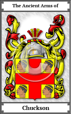 Chuckson Family Crest Download (JPG)  Book Plated - 150 DPI