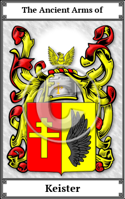 Keister Family Crest Download (JPG)  Book Plated - 150 DPI