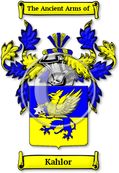 Kahlor Family Crest Download (JPG) Legacy Series - 600 DPI