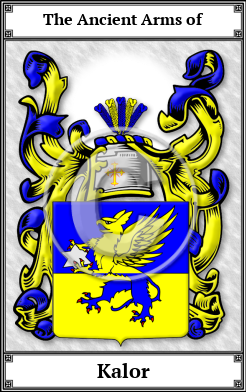 Kalor Family Crest Download (JPG)  Book Plated - 150 DPI