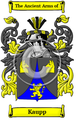 Kaupp Family Crest/Coat of Arms