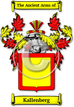 Kallenberg Family Crest Download (jpg) Legacy Series - 150 DPI