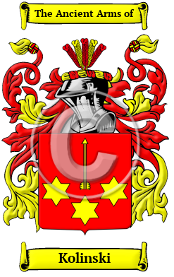 Kolinski Family Crest Download (JPG) Heritage Series - 600 DPI