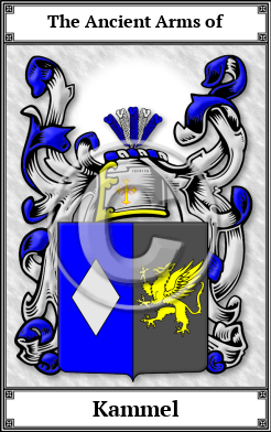 Kammel Family Crest Download (JPG)  Book Plated - 150 DPI
