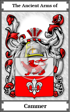 Cammer Family Crest Download (JPG) Book Plated - 600 DPI