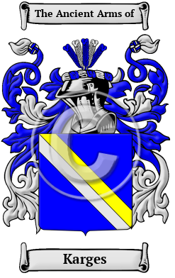 Karges Family Crest/Coat of Arms