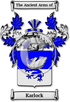 Karlock Family Crest Download (jpg) Legacy Series - 150 DPI