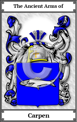 Carpen Family Crest Download (JPG)  Book Plated - 150 DPI